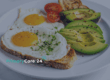 A healthy breakfast idea featuring eggs, avocado and sourdough.